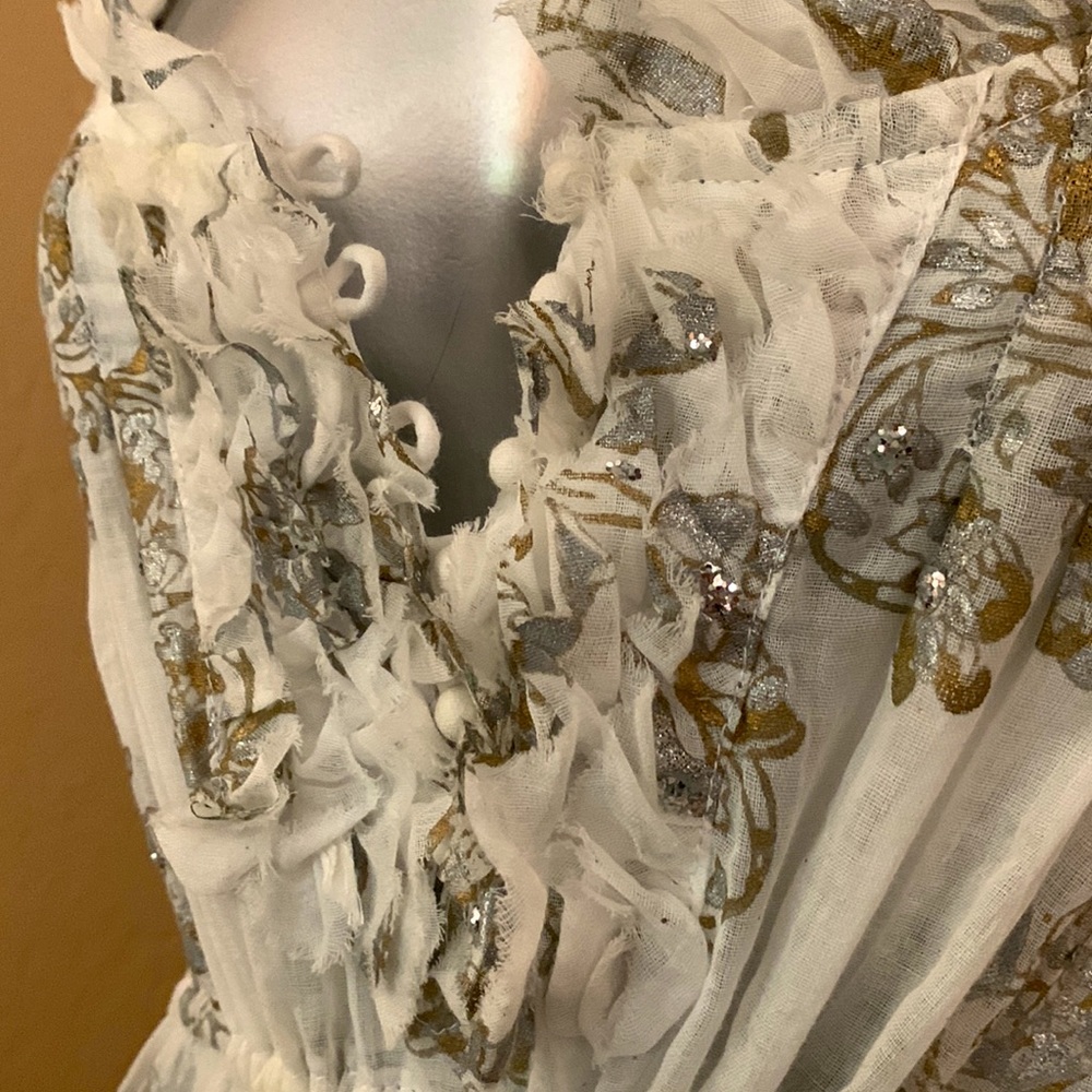 Juliett Dunn Sleeveless Floral Gorgeous Detailed Dress. Sz OS - Picture 6 of 9